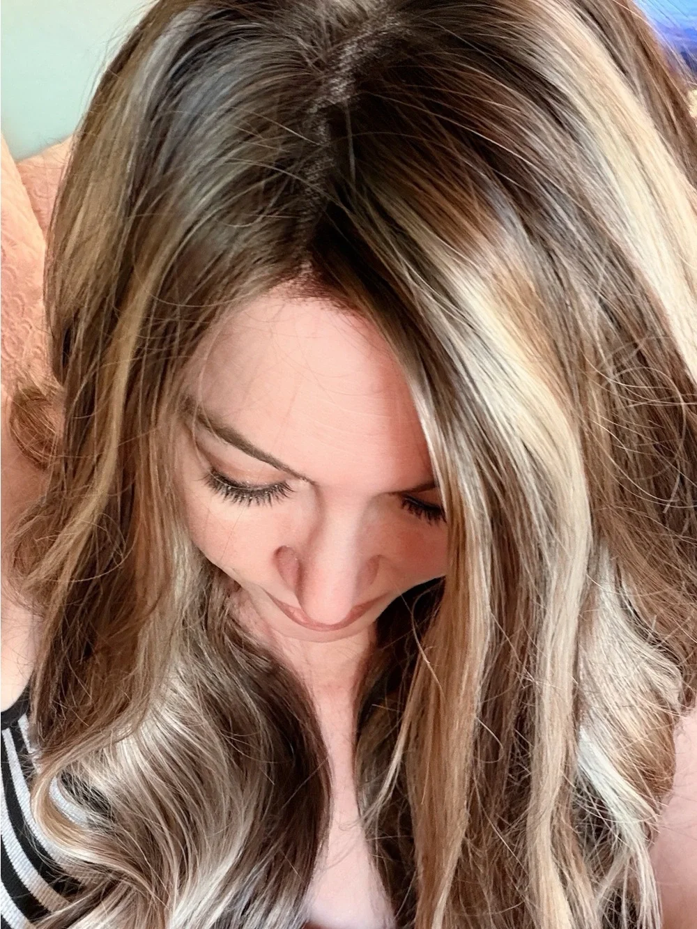 Autumn by CindHAIRella Crowns Synthetic Long Wavy Wig with Blonde Highlights